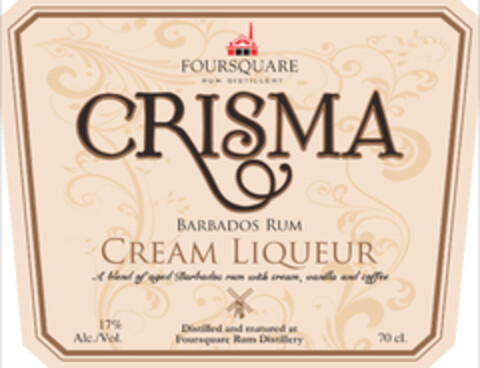 FOURSQUARE CRISMA BARBADOS RUM CREAM LIQUEUR Logo (EUIPO, 13.09.2021)