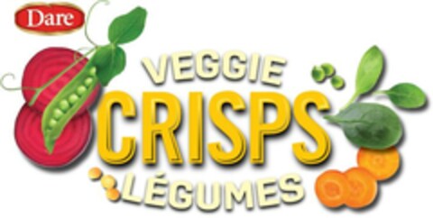 DARE VEGGIE CRISPS LÉGUMES Logo (EUIPO, 22.08.2023)