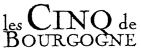 Les CINQ de Bourgogne Logo (EUIPO, 08.06.1999)