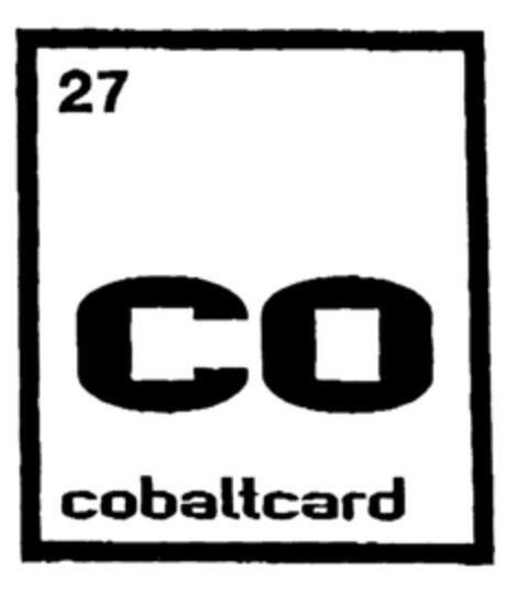 27 CO cobaltcard Logo (EUIPO, 04.09.2000)