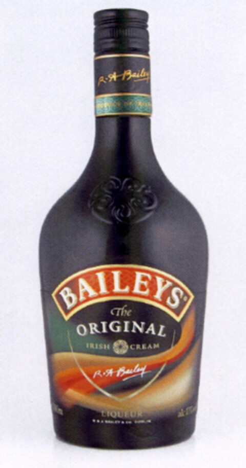 BAILEYS' The ORIGINAL IRISH CREAM R.A. Bailey LIQUEUR Logo (EUIPO, 23.03.2004)