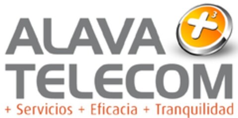 ALAVA + 3 TELECOM + SERVICIOS + EFICACIA + TRANQUILIDAD Logo (EUIPO, 07/05/2011)