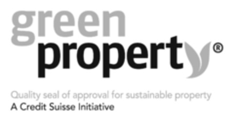 greenproperty
Quality seal of approval for sustainable property
A Credit Suisse Initiative Logo (EUIPO, 15.06.2012)