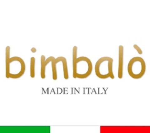 BIMBALO', MADE IN ITALY. Logo (EUIPO, 12.03.2013)