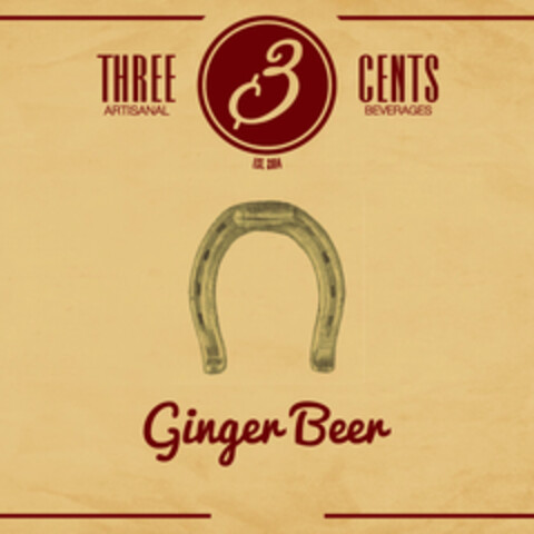 3 THREE CENTS ARTISANAL BEVERAGES Ginger Beer EST. 2014 Logo (EUIPO, 04/19/2018)