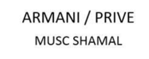 ARMANI / PRIVE MUSC SHAMAL Logo (EUIPO, 09/11/2018)