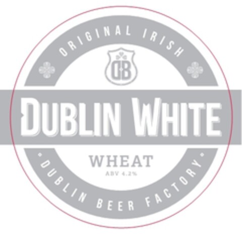 ORIGINAL IRISH DB DUBLIN WHITE WHEAT ABV 4.2% DUBLIN BEER FACTORY Logo (EUIPO, 28.11.2018)