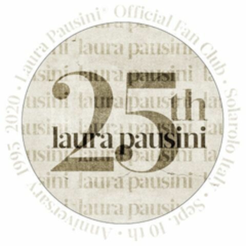 laura pausini 25th Logo (EUIPO, 10.08.2020)