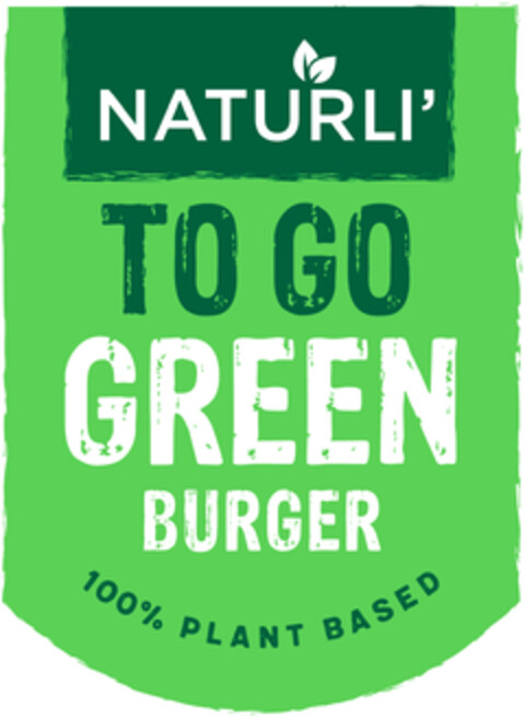 NATURLI’ TO GO GREEN BURGER 100% PLANT BASED Logo (EUIPO, 11/23/2020)