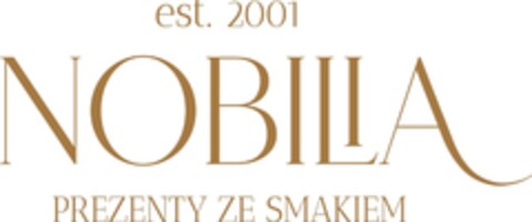 est. 2001 NOBILIA PREZENTY ZE SMAKIEM Logo (EUIPO, 19.07.2022)