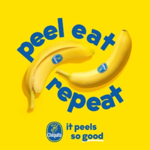 peel eat repeat Chiquita it peels so good Logo (EUIPO, 24.07.2023)