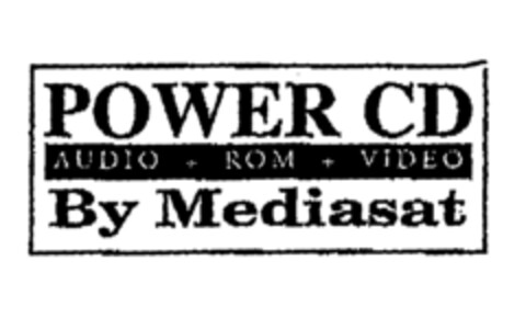 POWER CD By Mediasat Logo (EUIPO, 09/04/1996)