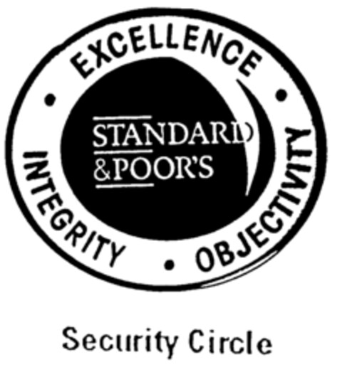 STANDARD & POOR'S EXCELLENCE INTEGRITY OBJECTIVITY Security Circle Logo (EUIPO, 01/26/1999)