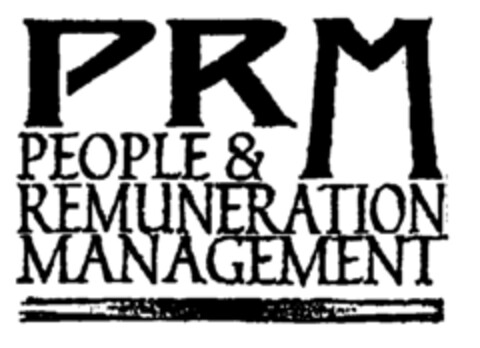 PRM PEOPLE & REMUNERATION MANAGEMENT Logo (EUIPO, 11.05.1999)