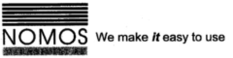 NOMOS We make it easy to use Logo (EUIPO, 16.07.1999)