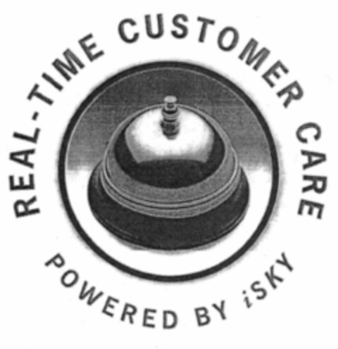 REAL-TIME CUSTOMER CARE POWERED BY iSKY Logo (EUIPO, 07/26/2000)