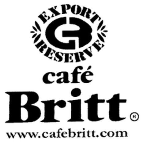 EXPORT RESERVE café Britt www.cafebritt.com Logo (EUIPO, 04/23/2002)