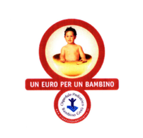 UN EURO PER UN BAMBINO Ospedale Pediatrico Bambino Gesù www.ospedalebambinogesu.it Logo (EUIPO, 10.11.2004)