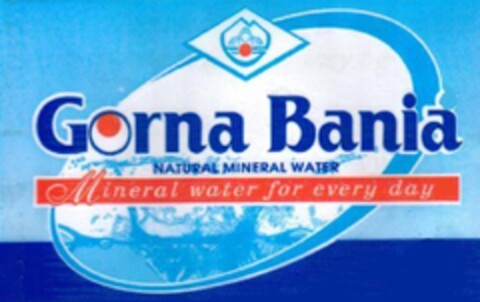 Gorna Bania, natural mineral water, Mineral water for every day Logo (EUIPO, 11/16/2009)