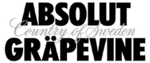 ABSOLUT COUNTRY OF SWEDEN GRÄPEVINE Logo (EUIPO, 27.06.2011)