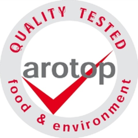 QUALITY TESTED - arotop - food & environment Logo (EUIPO, 03.07.2012)