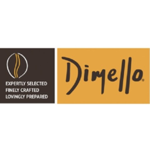 Dimello 
EXPERTLY SELECTED 
FINELY CRAFTED
LOVINGLY PREPARED Logo (EUIPO, 11/01/2012)