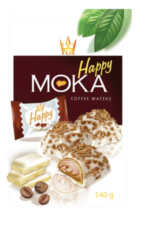 Flis Happy MOKA COFFEE WAFERS Logo (EUIPO, 13.01.2016)