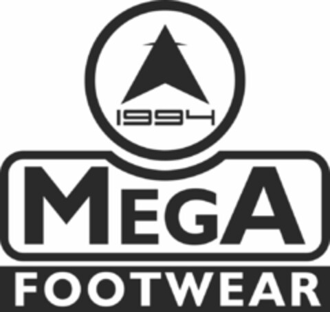 1994 MEGA FOOTWEAR Logo (EUIPO, 03/22/2017)