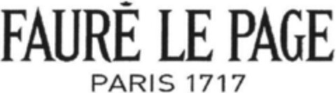 FAURE LE PAGE PARIS 1717 Logo (EUIPO, 05.12.2018)