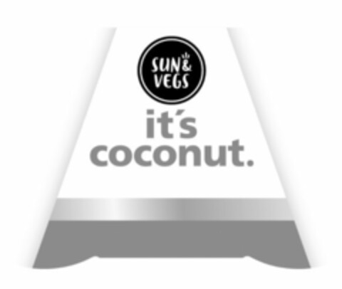 SUN&VEGS it's coconut. Logo (EUIPO, 08/07/2019)