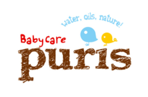 Puris Baby Care - water, oils, nature! Logo (EUIPO, 12.11.2020)