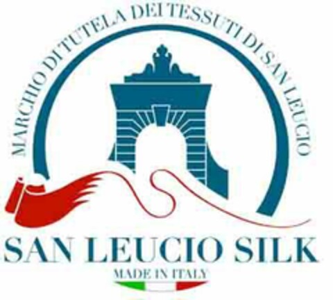 SAN LEUCIO SILK MADE IN ITALY MARCHIO DI TUTELA DEI TESSUTI DI SAN LEUCIO Logo (EUIPO, 09.03.2022)