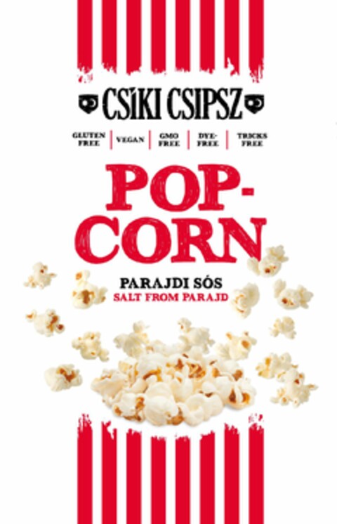 CSÍKI CSIPSZ  POP-CORN PARAJDI SÓS SALT FROM PARAJD Logo (EUIPO, 12/14/2022)