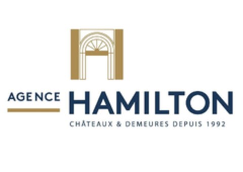 AGENCE HAMILTON CHÂTEAUX & DEMEURES DEPUIS 1992 Logo (EUIPO, 07.03.2023)