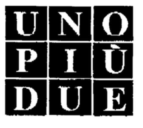 UNO PIÙ DUE Logo (EUIPO, 09/09/1997)