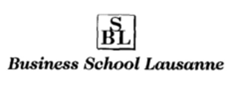 SBL Business School Lausanne Logo (EUIPO, 10.05.2001)