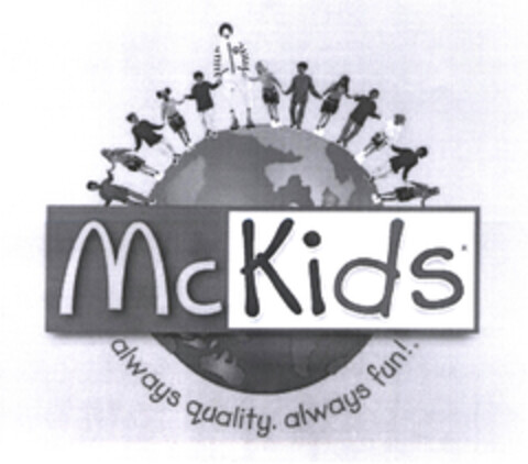 Mc Kids always quality. always fun! Logo (EUIPO, 30.05.2003)