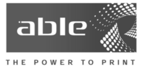 able THE POWER TO PRINT Logo (EUIPO, 15.01.2009)