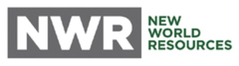 NWR NEW WORLD RESOURCES Logo (EUIPO, 16.03.2009)