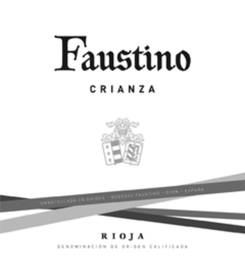 Faustino CRIANZA EMBOTELLADO EN ORIGEN  BODEGAS FAUSTINO OYON ESPAÑA RIOJA DENOMINACIÓN DE ORIGEN CALIFICADA Logo (EUIPO, 24.08.2012)