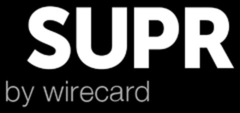 SUPR by wirecard Logo (EUIPO, 05.01.2018)