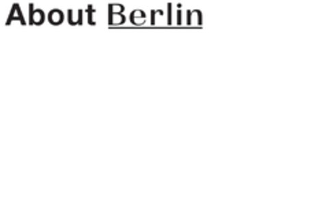 About Berlin Logo (EUIPO, 06/18/2019)