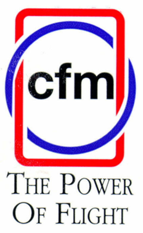 cfm THE POWER OF FLIGHT Logo (EUIPO, 11/24/1998)