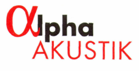 alpha AKUSTIK Logo (EUIPO, 10/06/2001)