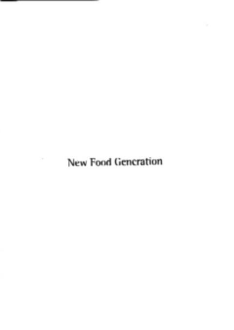 New Food Generation Logo (EUIPO, 13.07.2006)