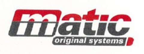 MATIC original systems Logo (EUIPO, 05/25/2010)