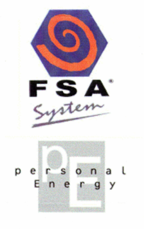 FSA System pE personal Energy Logo (EUIPO, 21.08.2001)