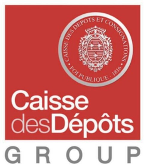 CAISSE DES DEPOTS GROUP CAISSE DES DEPOTS ET CONSIGNATIONS FOI PUBLIQUE 1816 Logo (EUIPO, 17.08.2016)