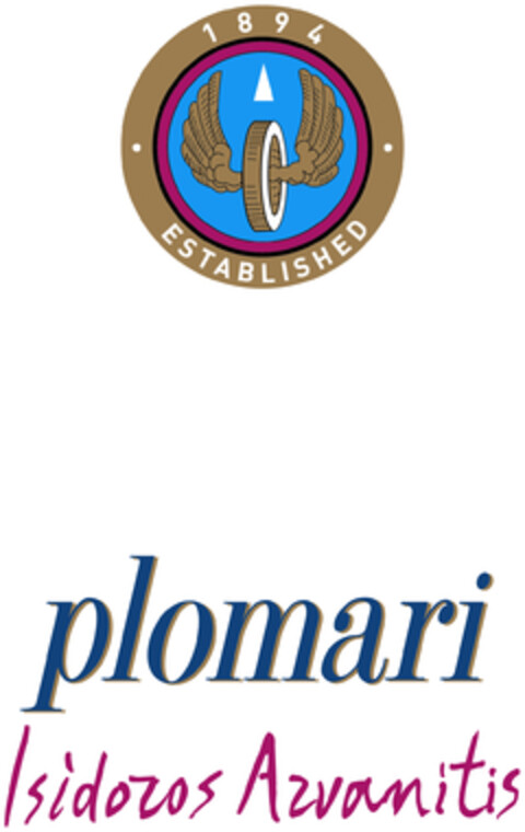 1894 Established plomari Isidoros Arvanitis Logo (EUIPO, 15.09.2016)