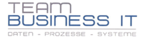 TEAM BUSINESS IT DATEN - PROZESSE - SYSTEME Logo (EUIPO, 29.12.2017)